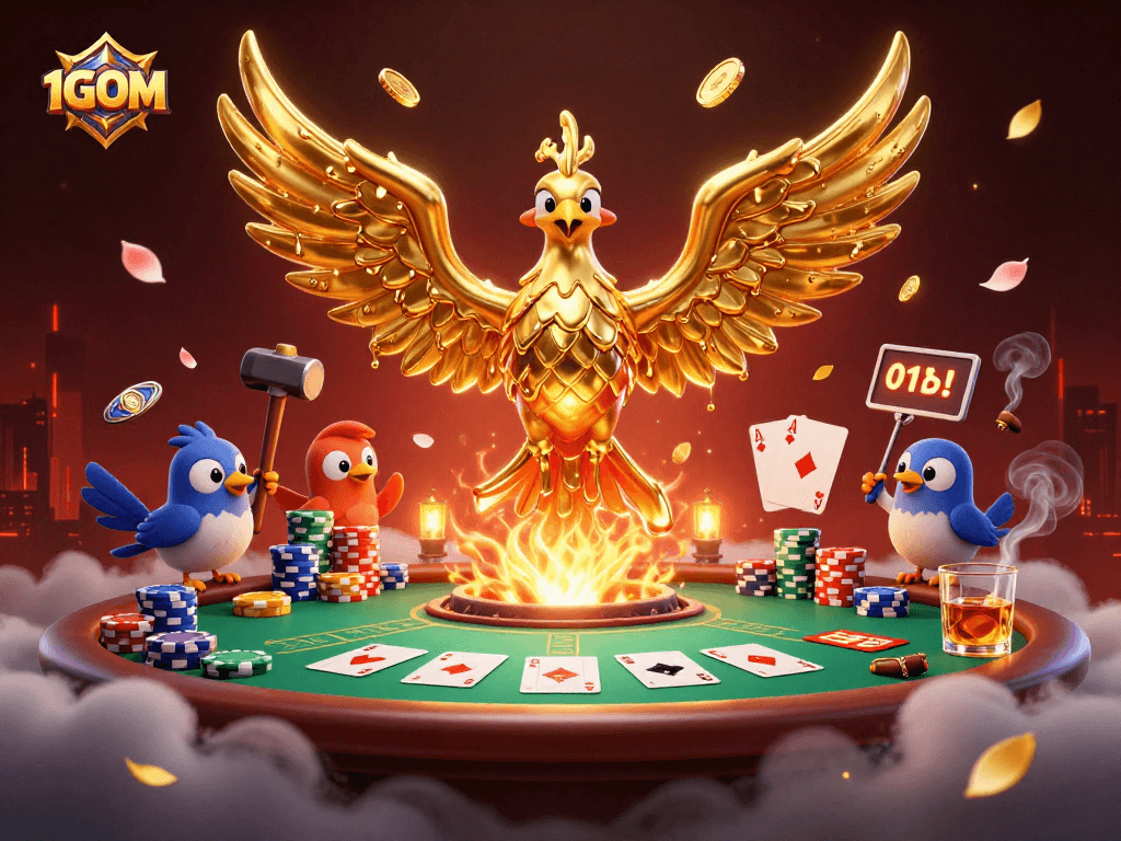 Bet on 1GOM’s golden fortune, where molten metal transforms into coins amidst thrilling poker dynamics.