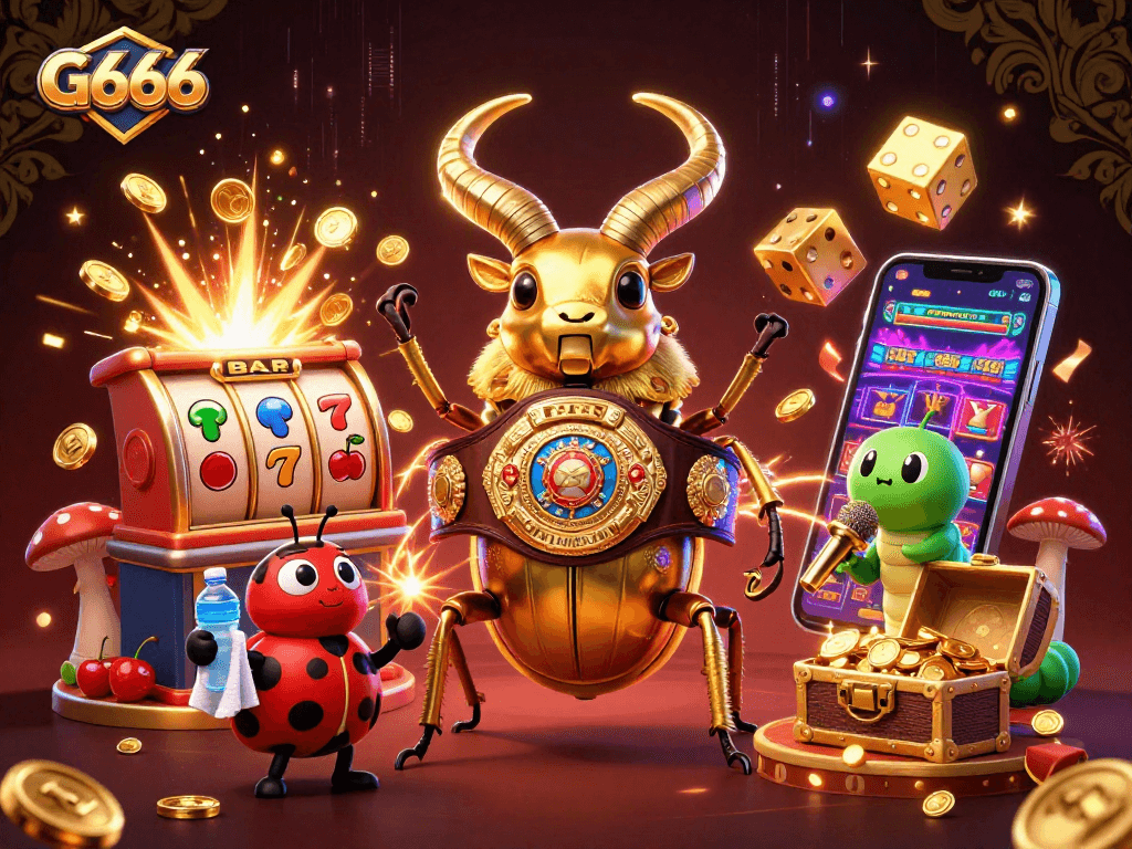 Engage in thrilling gameplay with G666's dynamic environment, showcasing a vibrant jackpot scene.