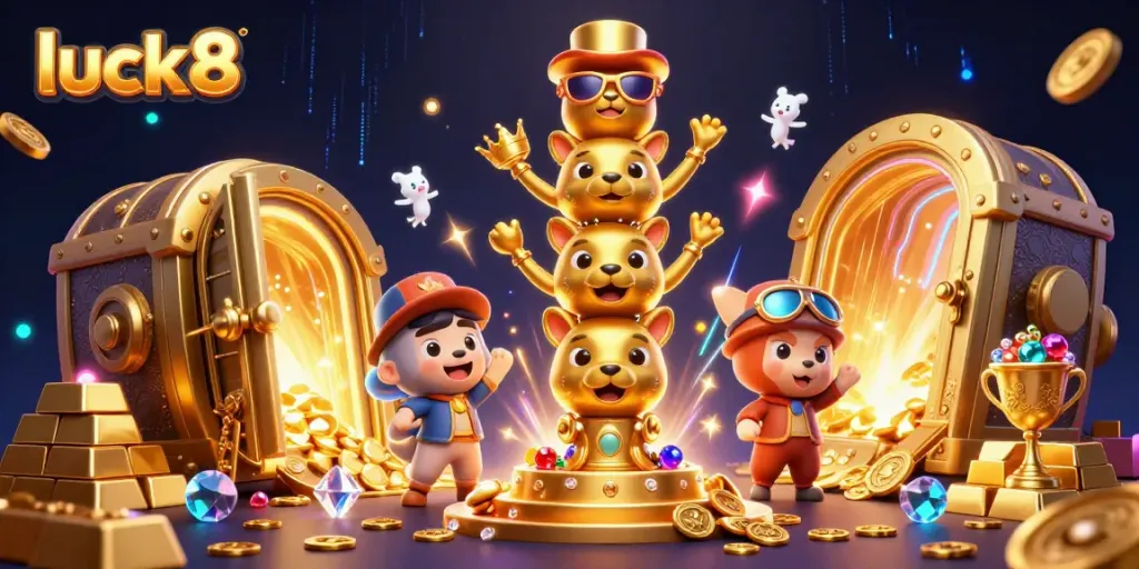 Experience the thrill of luck8 with vibrant casino elements and dazzling treasures