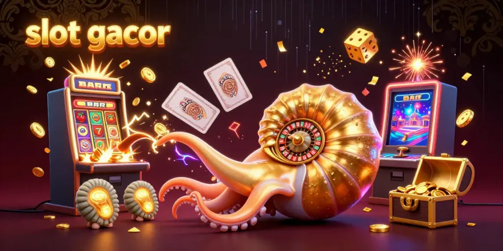 Menangkan jackpot saat bermain slot gacor dengan karakter nautilus dan berbagai simbol keberuntungan.