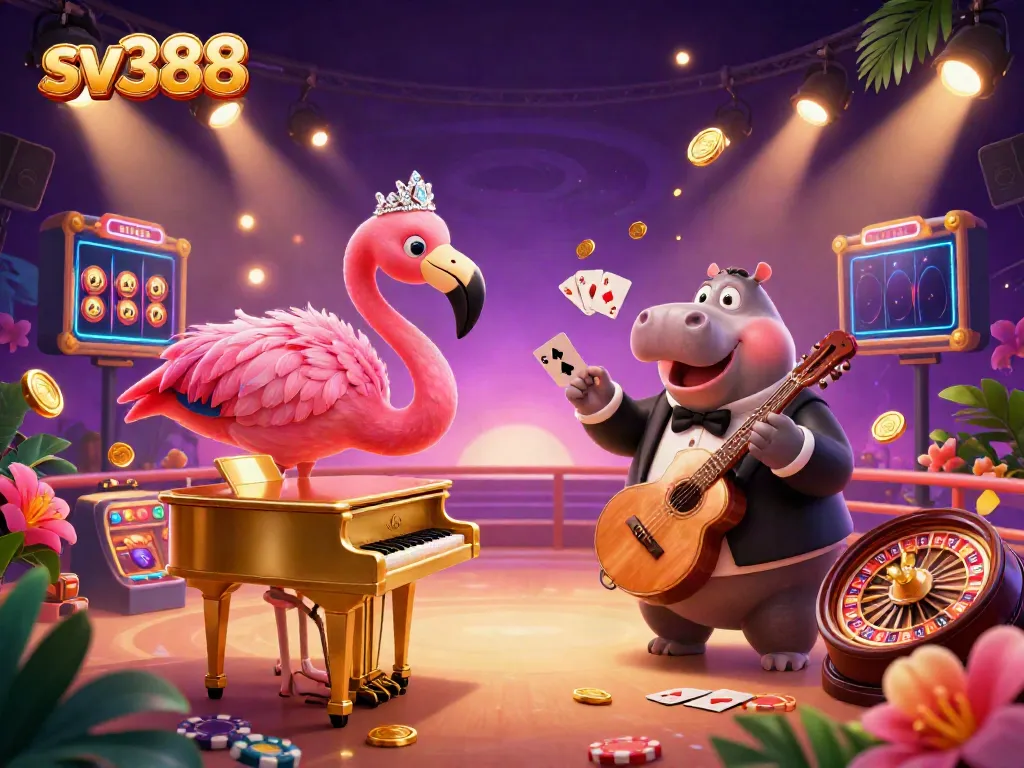 Experience exhilarating cockfighting action at sv388, featuring dynamic characters and vibrant gaming elements.