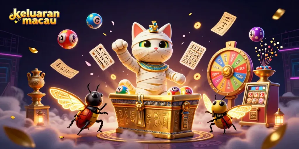 Melihat keluaran macau terbaru dengan karakter kucing mummy 3D di kasino piramida yang memukau.