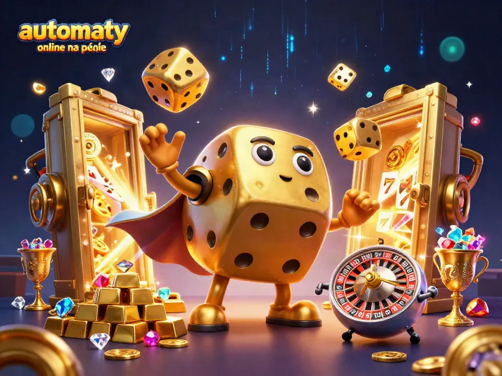 Play automaty online na pieniądze with thrilling 3D characters, golden treasures, and vibrant casino elements.