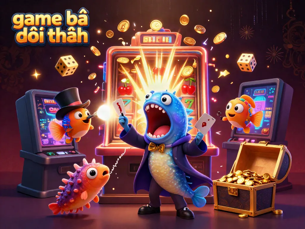 Experience thrilling game bài đổi thưởng with a dazzling jackpot explosion and captivating characters in this enchanting scene.