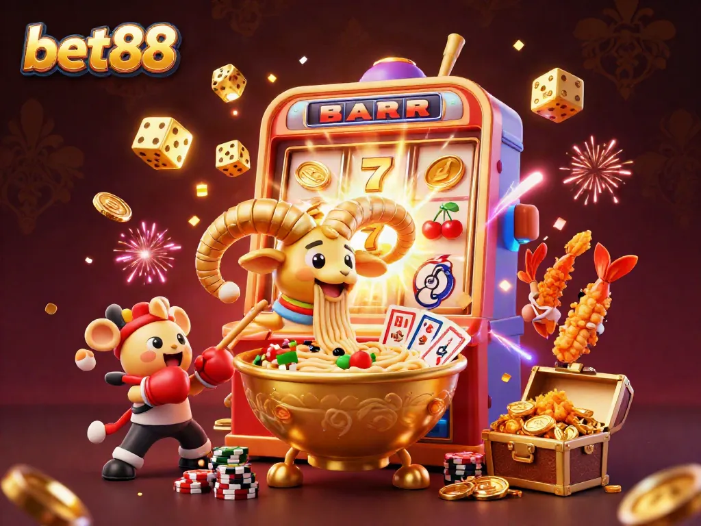 Experience the thrill of bet88 with jackpot visuals, dynamic characters, and vibrant casino elements.