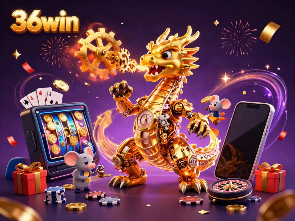 Engage with the stunning 36win golden dragon in a vibrant casino adventure.