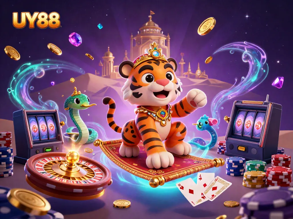 Experience the vibrant world of UY88 with a magical casino adventure featuring enchanting characters and dynamic gaming elements.
