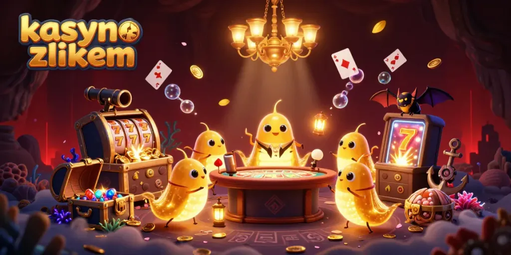 Enjoy fast-paced gaming action at kasyno z blikiem featuring dynamic glowworms illuminating the casino.