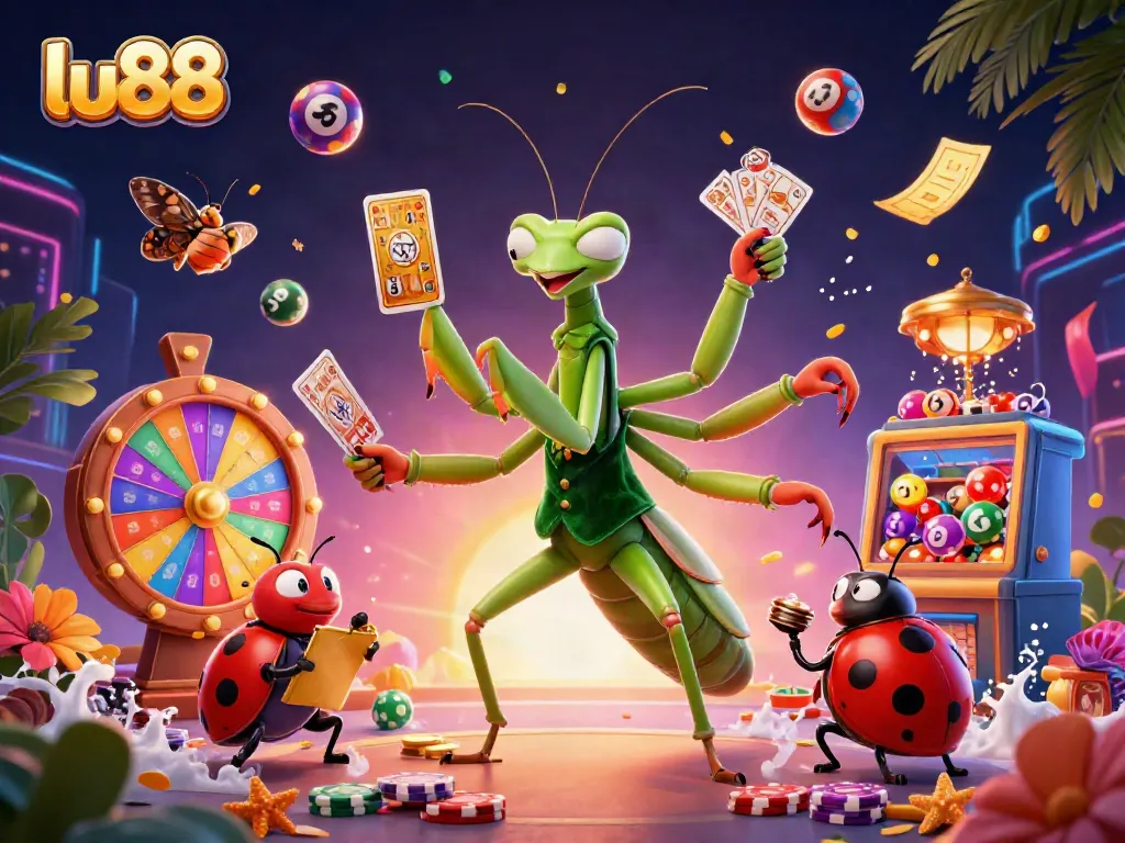 Engage with the vibrant world of lu88's online casino, featuring dynamic gameplay elements and engaging characters.