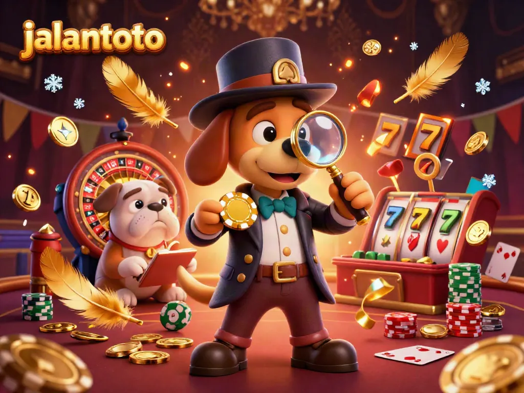 Experience the thrill at jalantoto, where a detective searches for lucky poker clues among casino treasures.