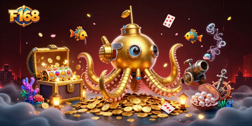Spin the reels with F 168 in a captivating underwater treasure hunt