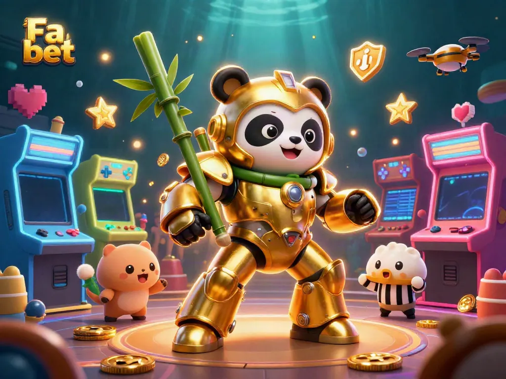 Experience the excitement of Fa bet with a colorful casino scene featuring animated gaming action.