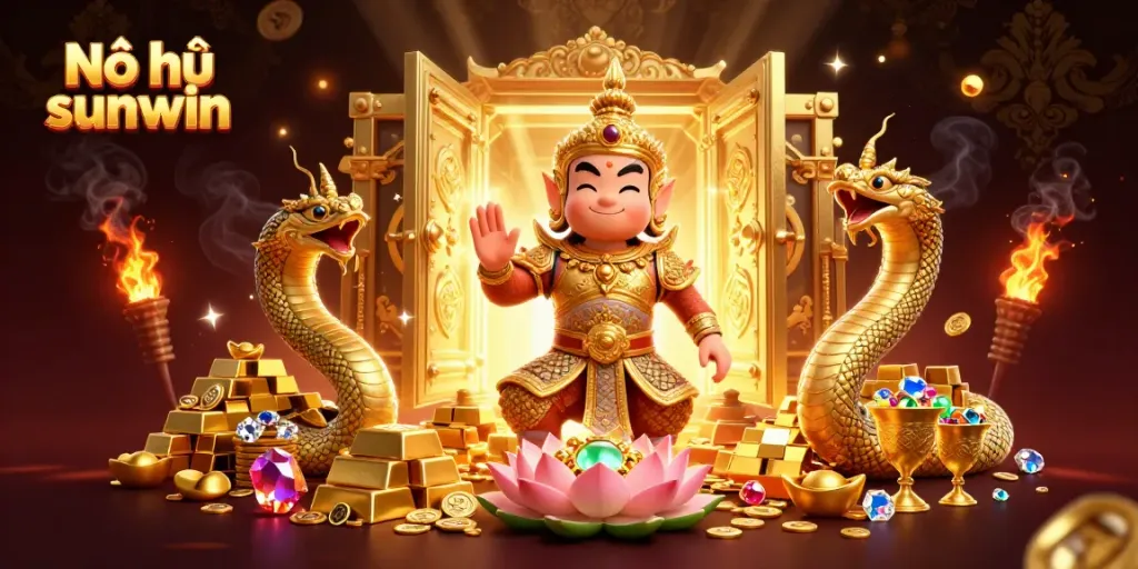 Engage with Nổ hũ sunwin's thrilling experience featuring vibrant characters and dazzling treasures.