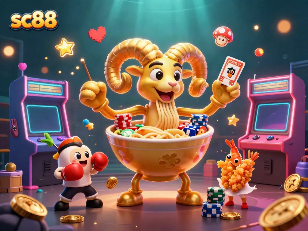 Experience thrilling casino action with sc88 characters in a vibrant gaming scene.