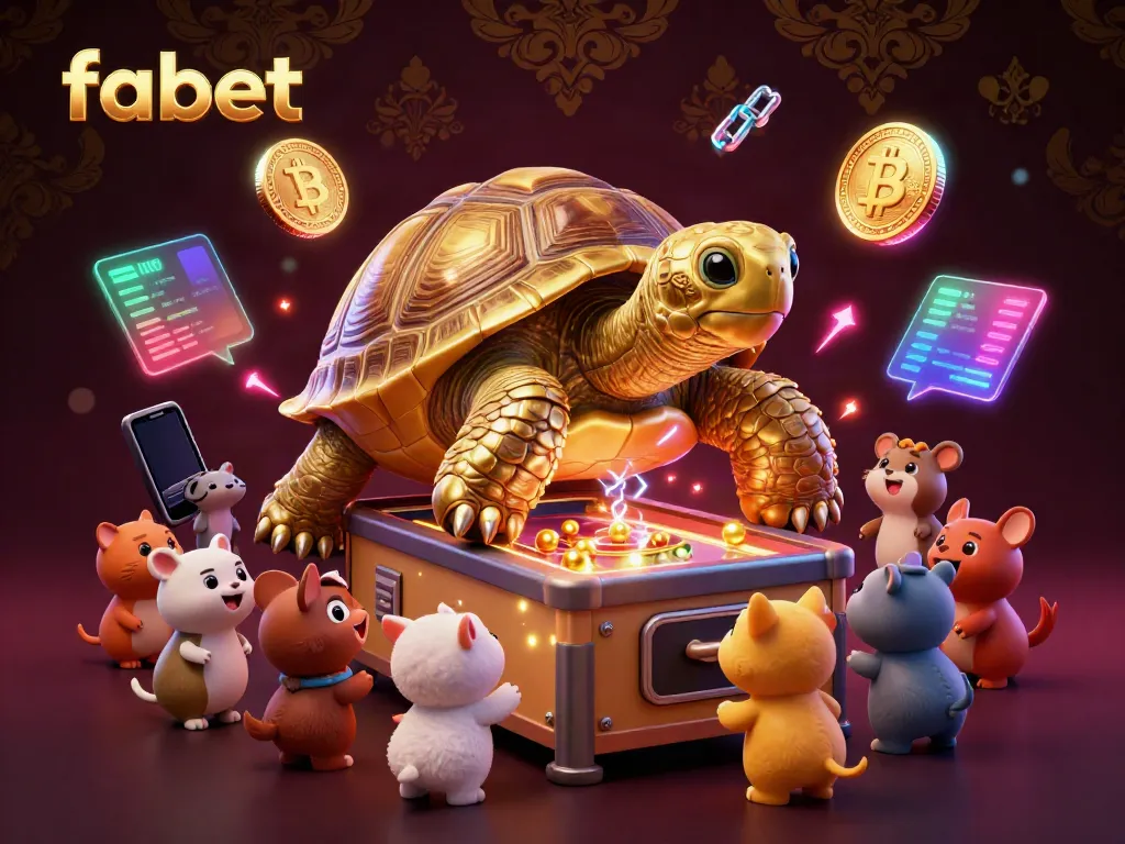 Experience the thrill of the fabet casino with animated gaming excitement and vibrant crypto elements.