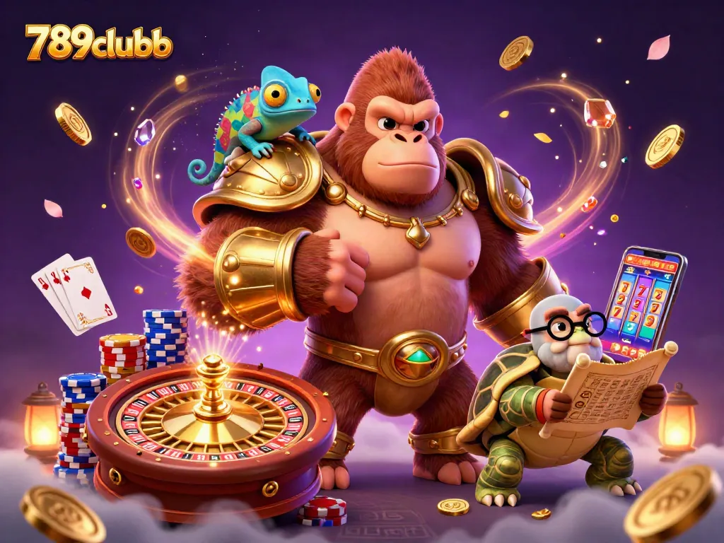 Experience thrilling gameplay at 789clubb featuring vibrant characters and dynamic casino elements.